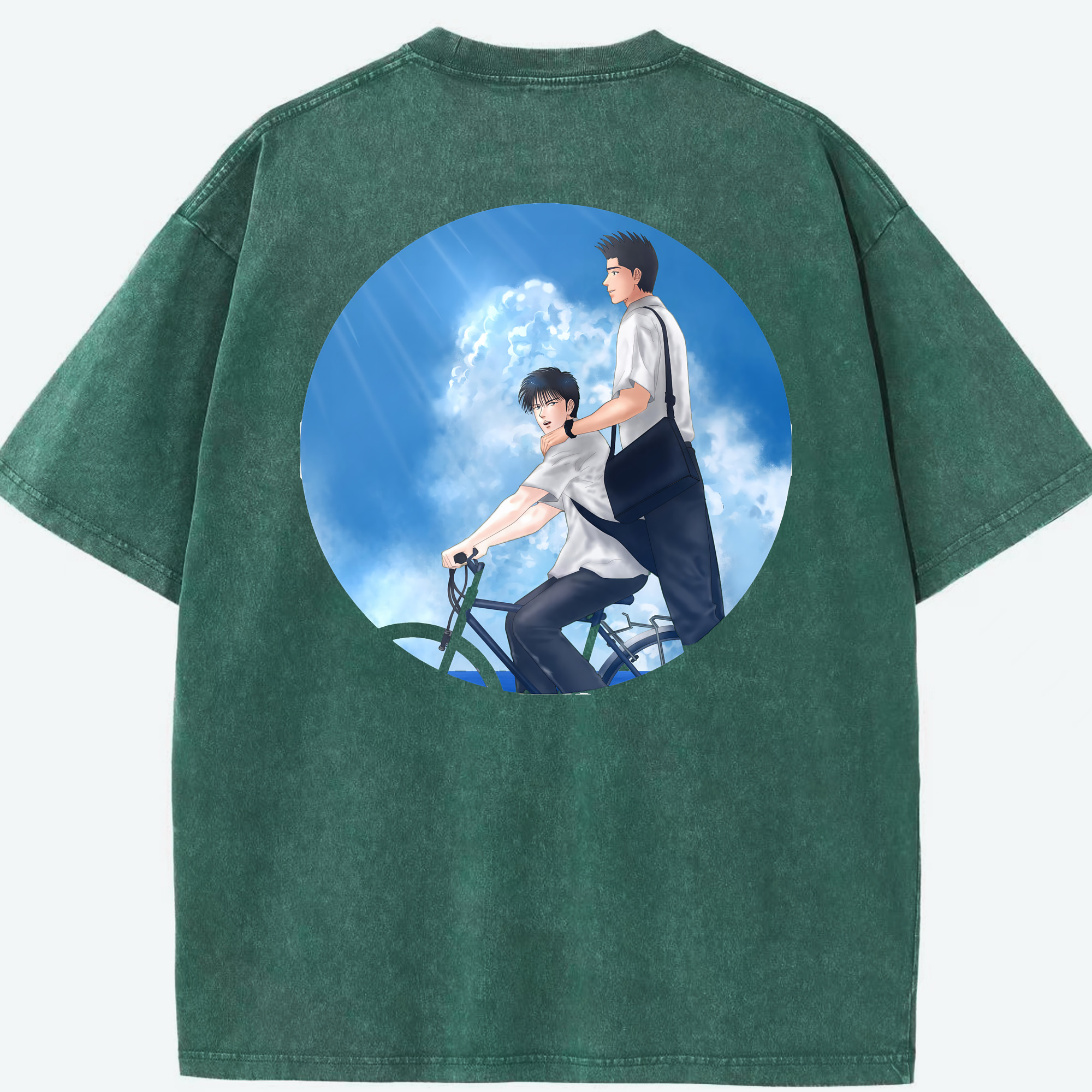 （画像用） SLAM DUNK／スラムダンク 綿100% ヴィンテージ風 半袖Tシャツ（背面プリント）